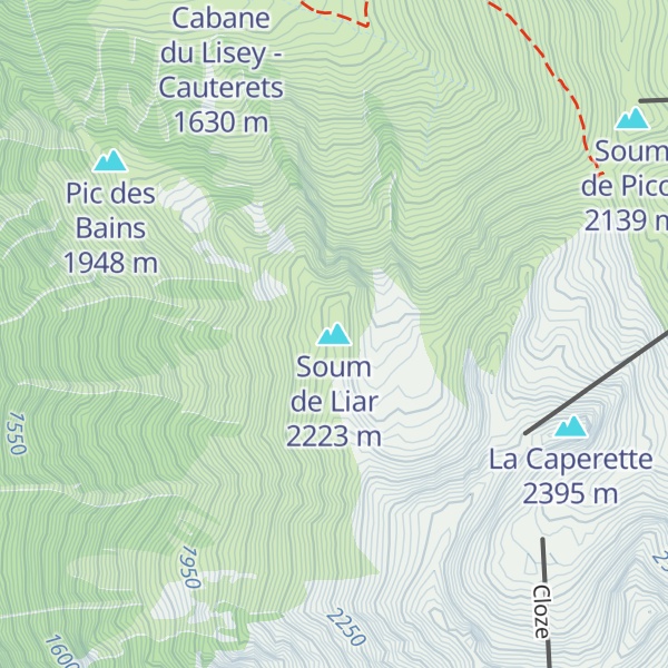 Map of Soum de Liar