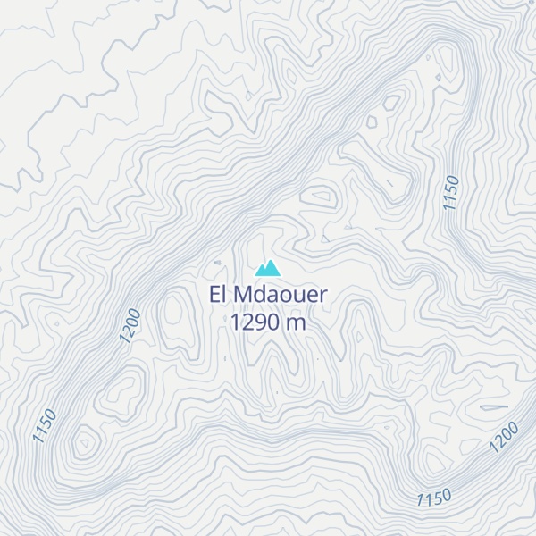 Map of El Mdaouer