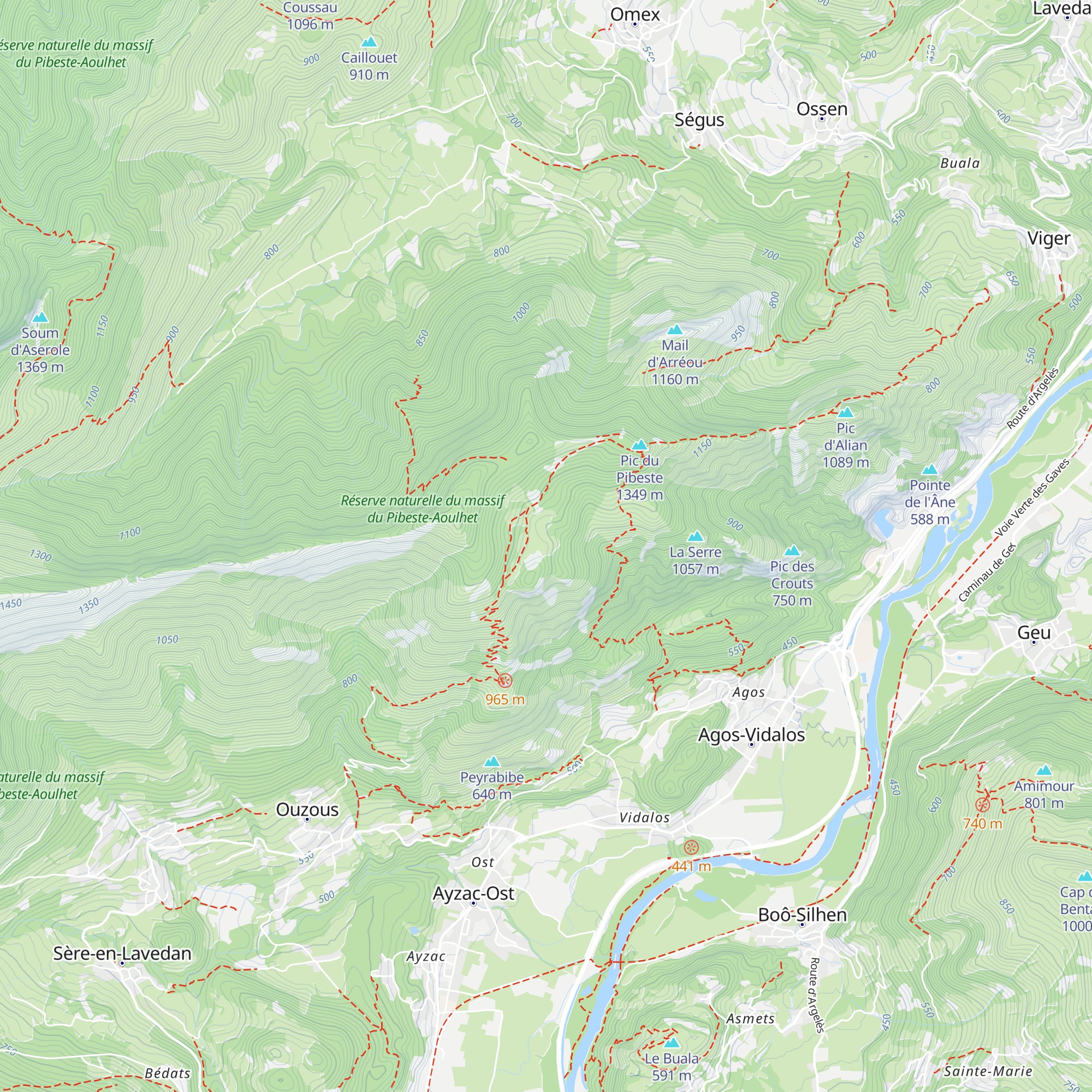 Cabane d'Ayzi map