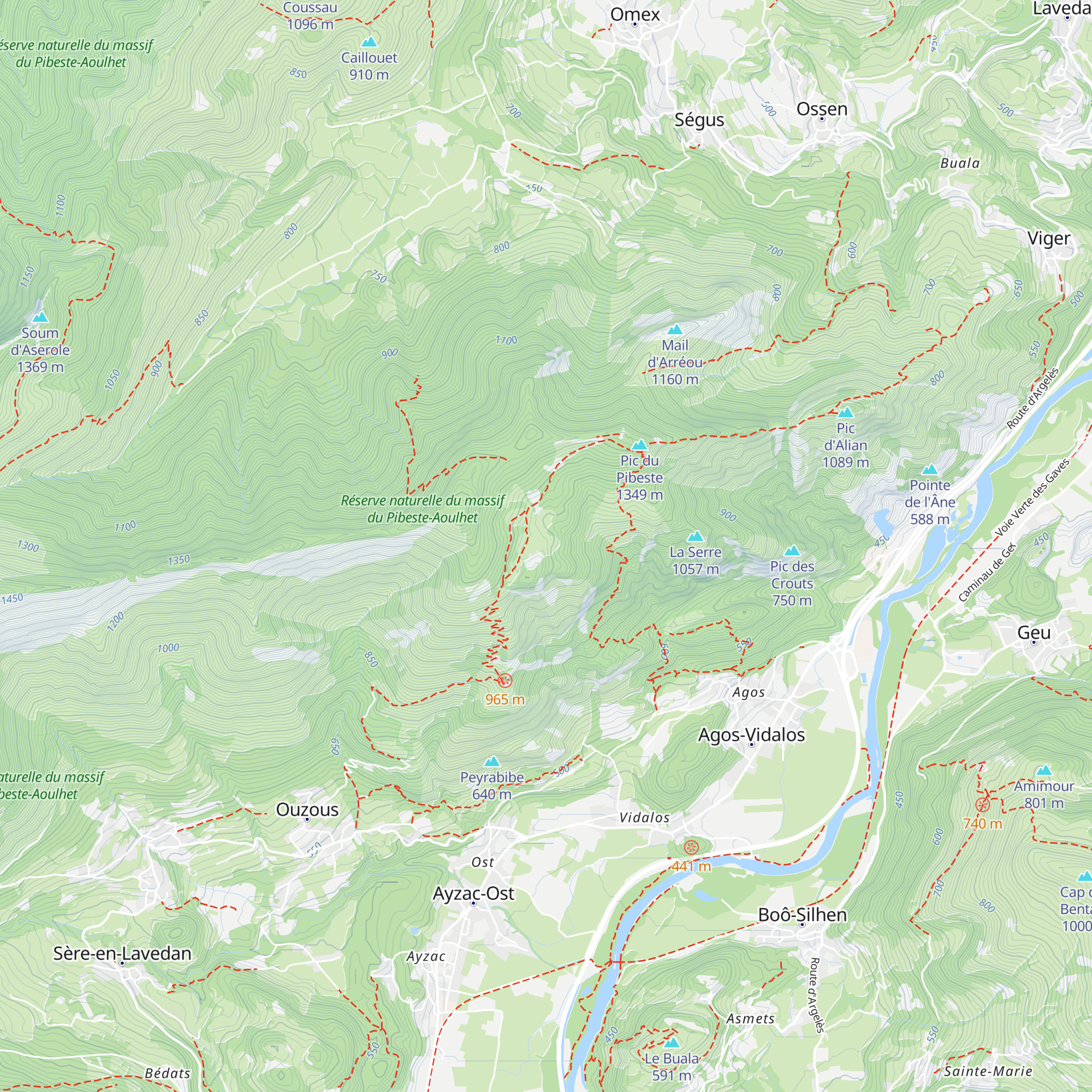 Cabane d'Ayzi map