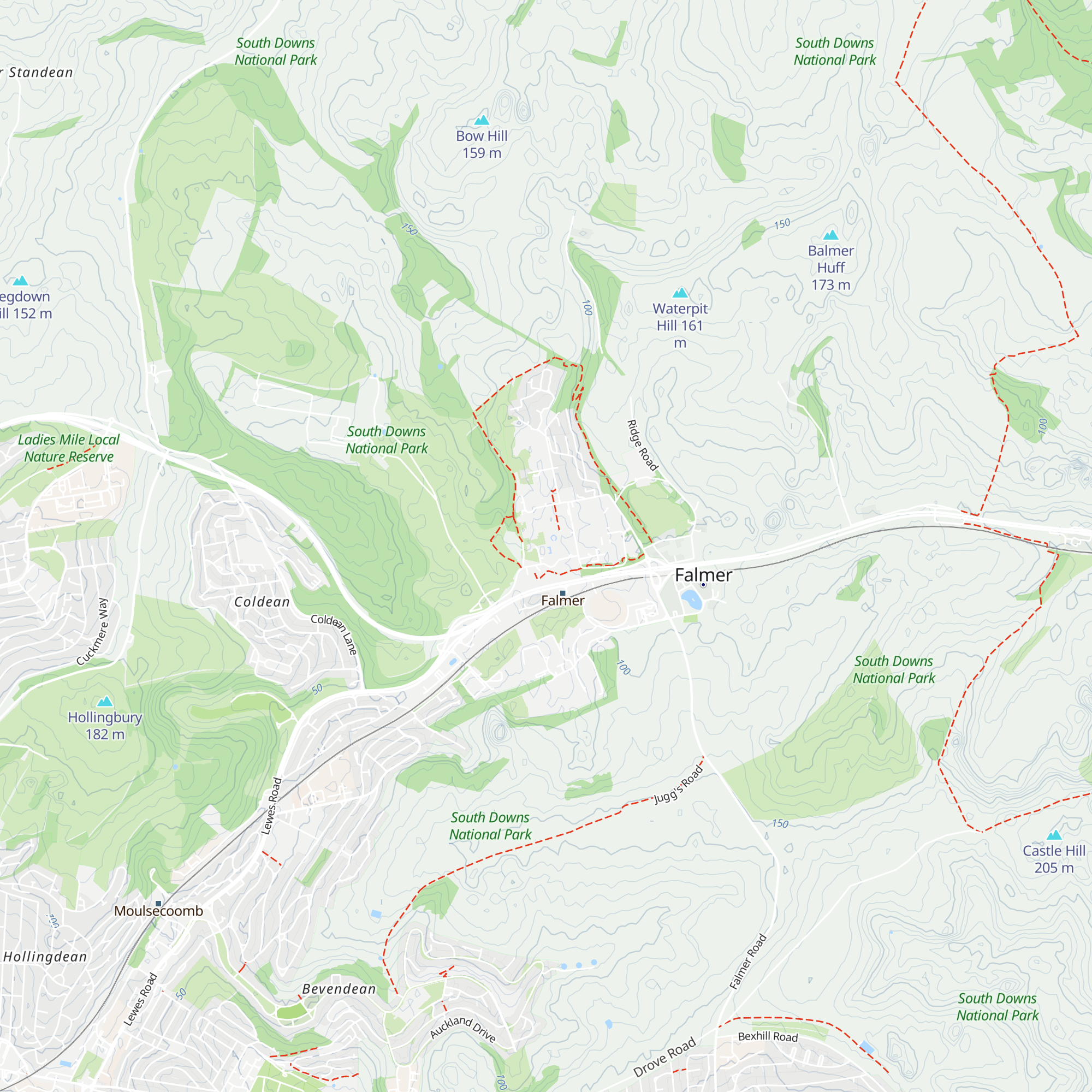 Falmer House Reception map
