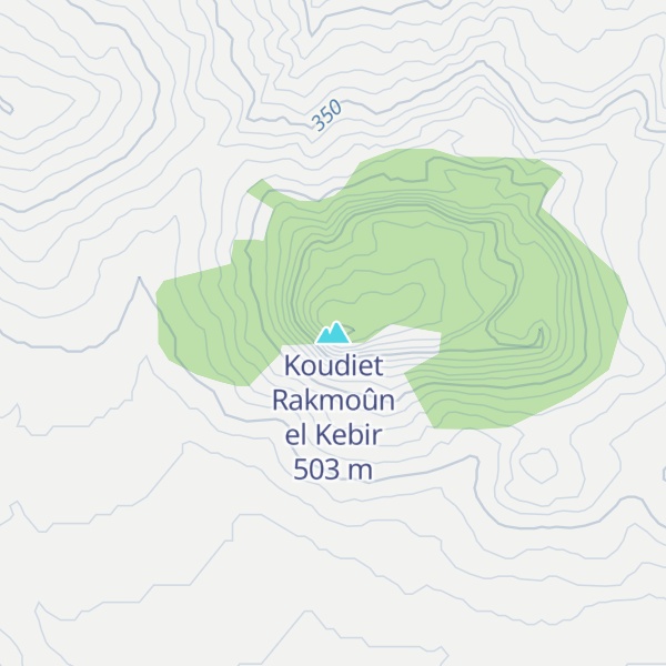 Map of Koudiet Rakmoûn el Kebir