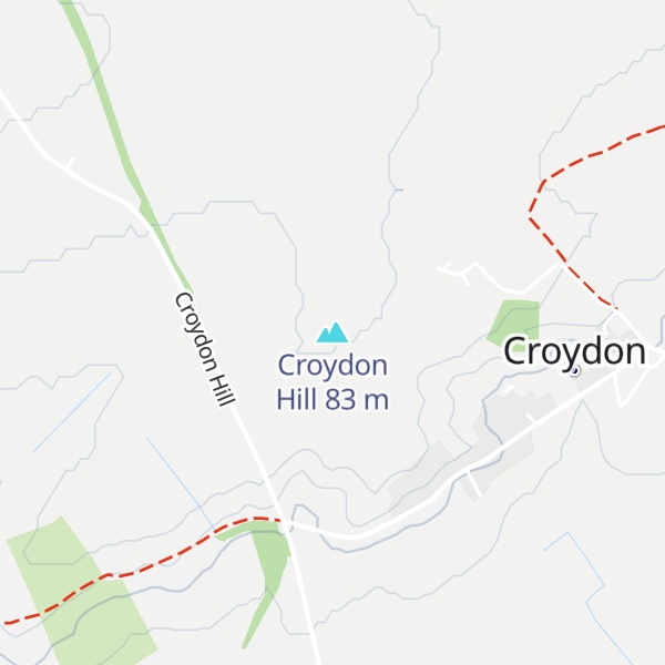 Map of Croydon Hill