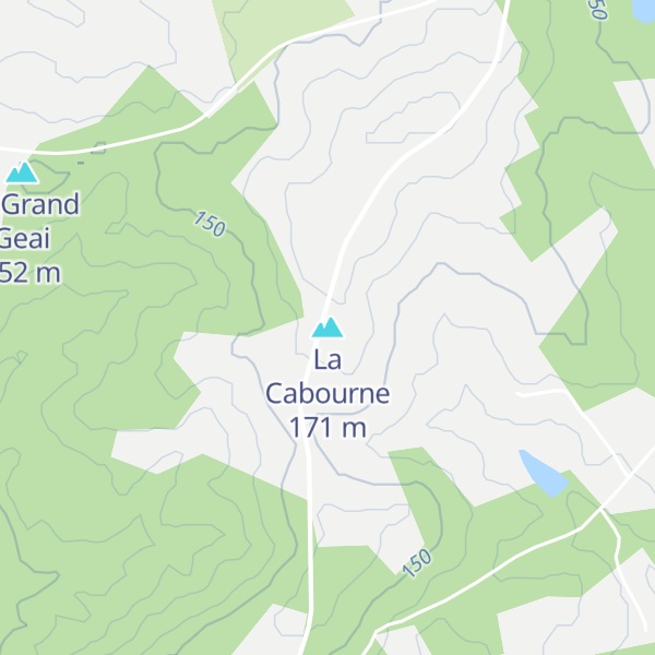 Map of La Cabourne