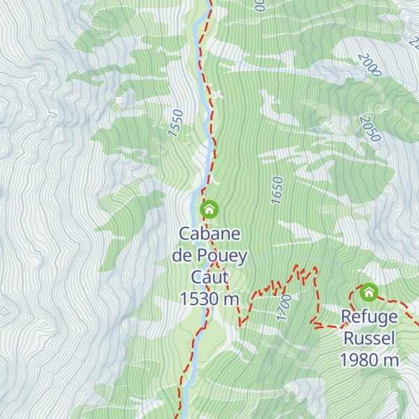 Map of Cabane de Pouey Caut