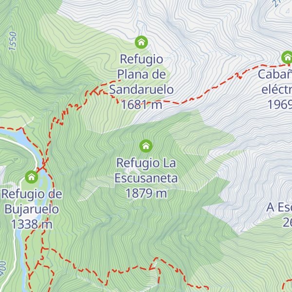 Map of Refugio La Escusaneta