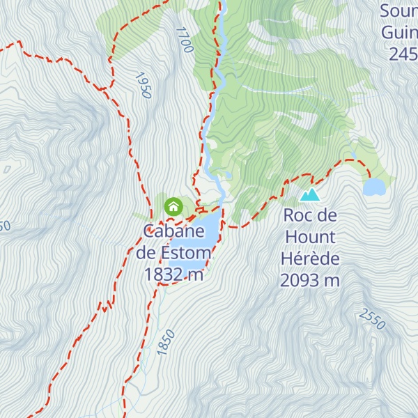 Map of Refuge d'Estom