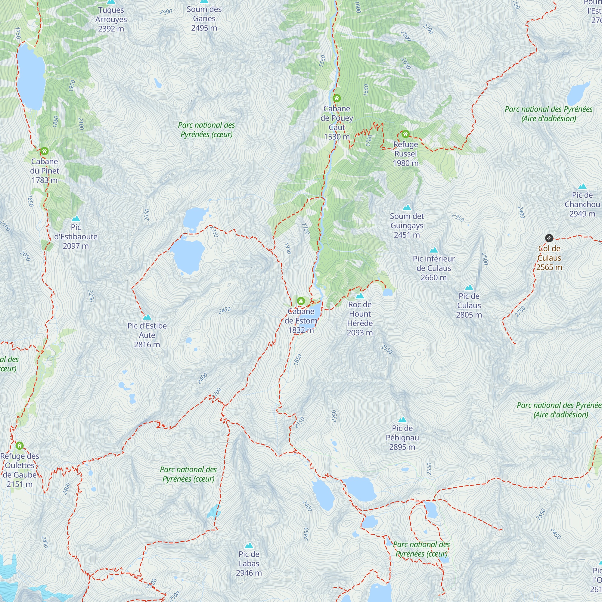 Cabane de Estom map