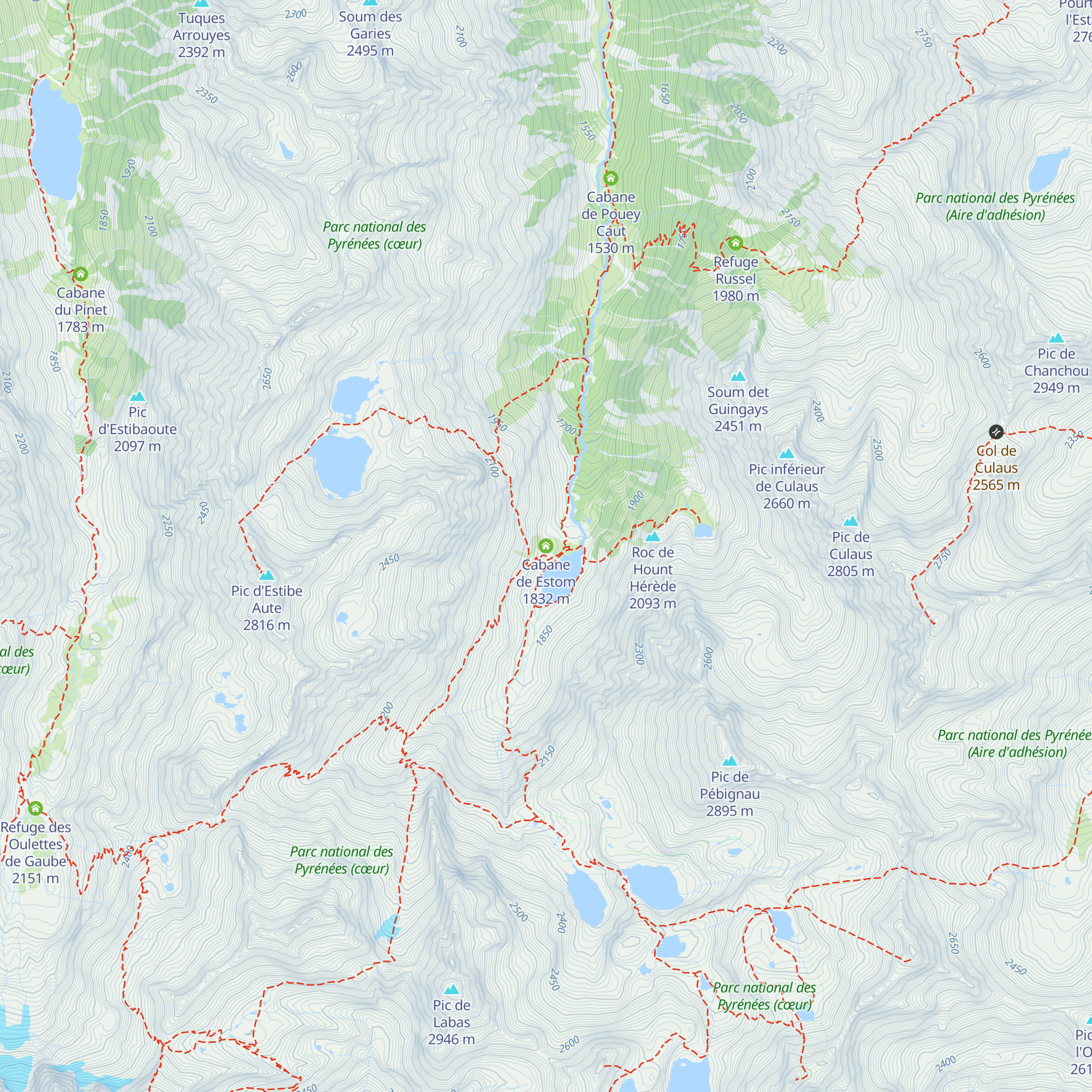 Cabane de Estom map