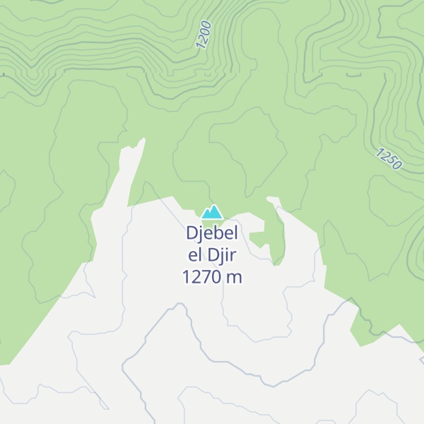 Map of Djebel el Djir