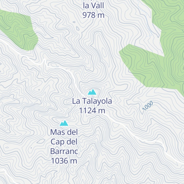 Map of La Talayola