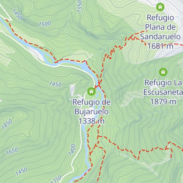 Map of Refugio de Bujaruelo