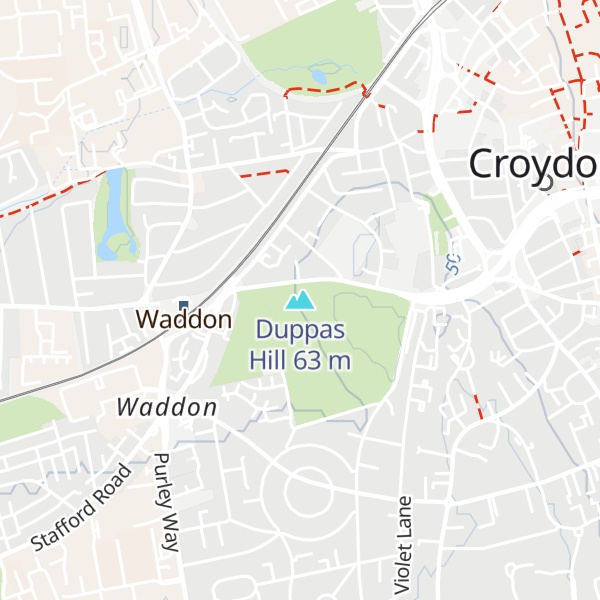 Map of Duppas Hill