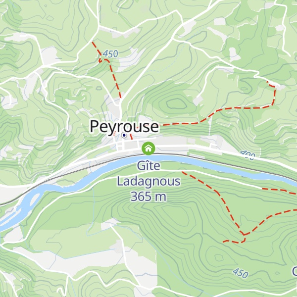 Map of Gîte Ladagnous