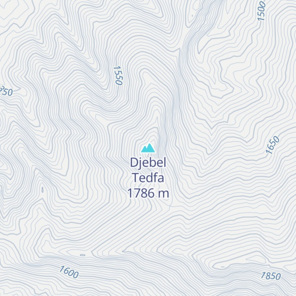 Map of Djebel Tedfa