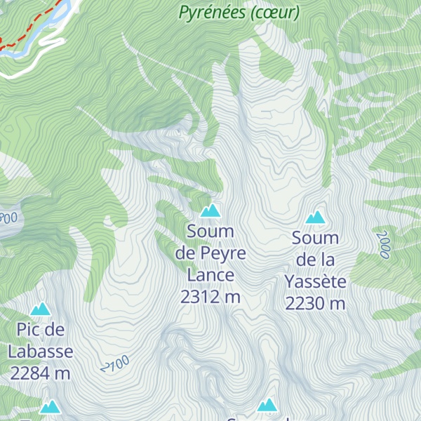 Map of Soum de Peyre Lance