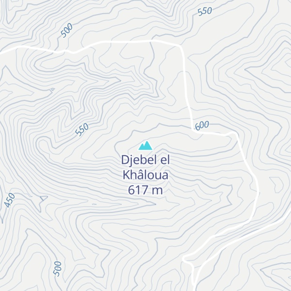 Map of Djebel el Khâloua