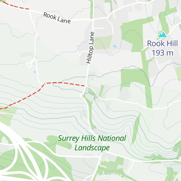 Map of Ockley Hill