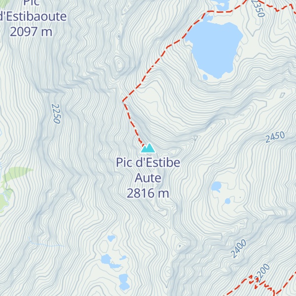 Map of Pic d'Estibe Aute