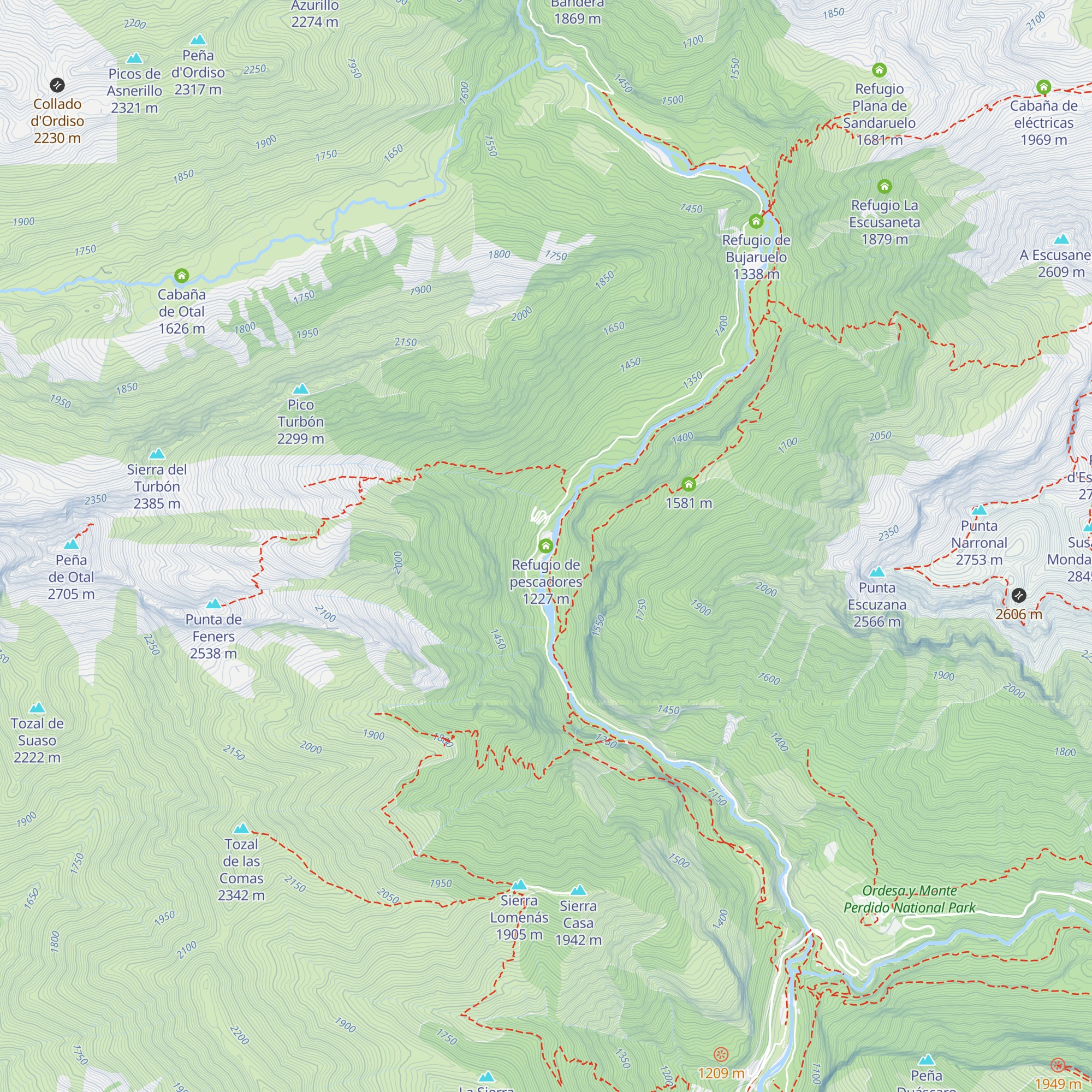 Refugio de pescadores map