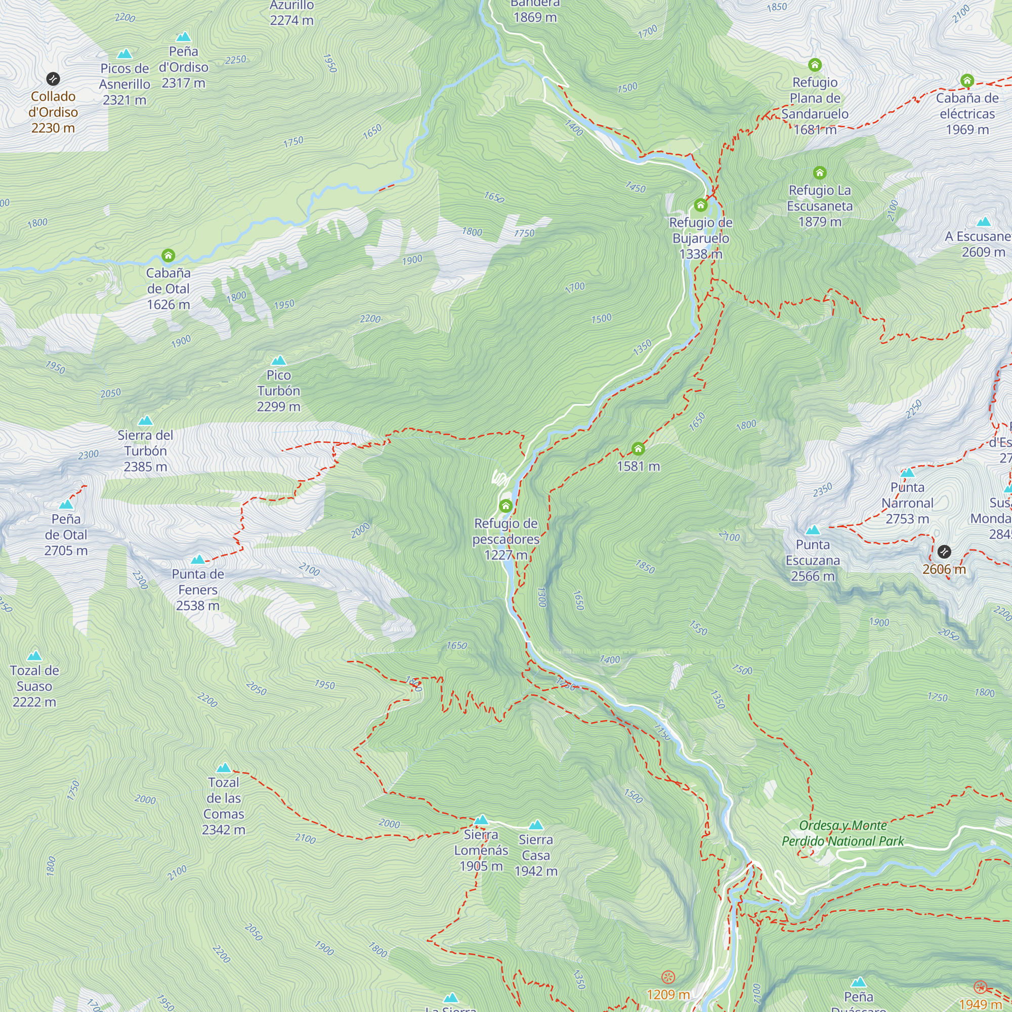 Refugio de pescadores map