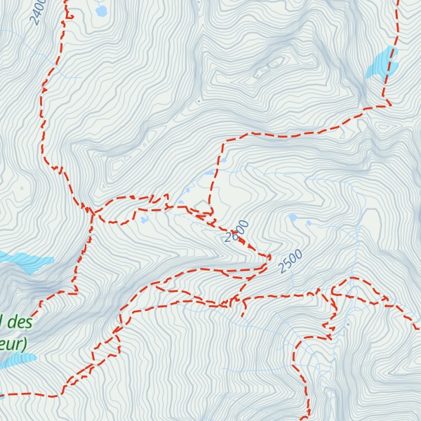 Map of Refuge de Bayssellance