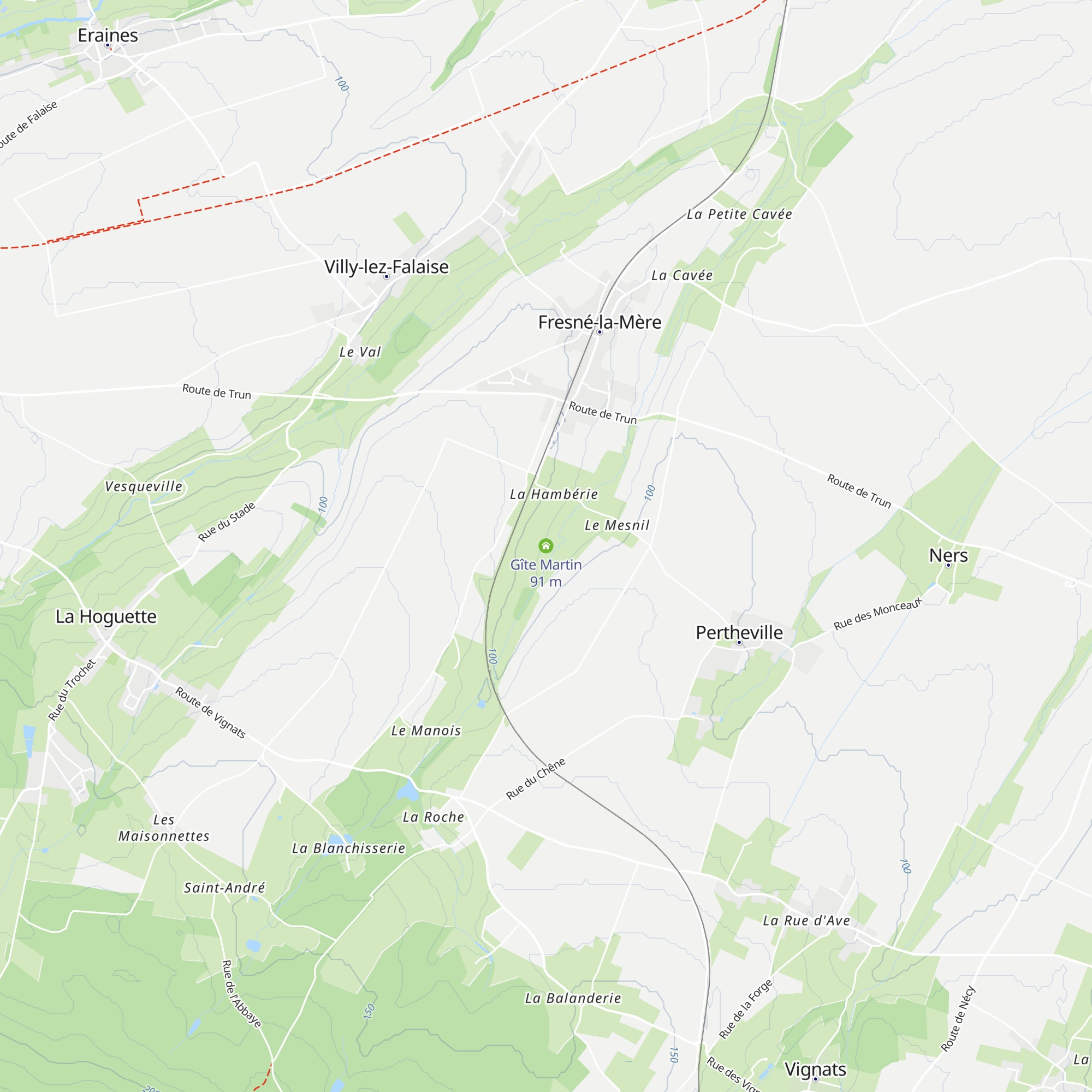 Gîte Martin map