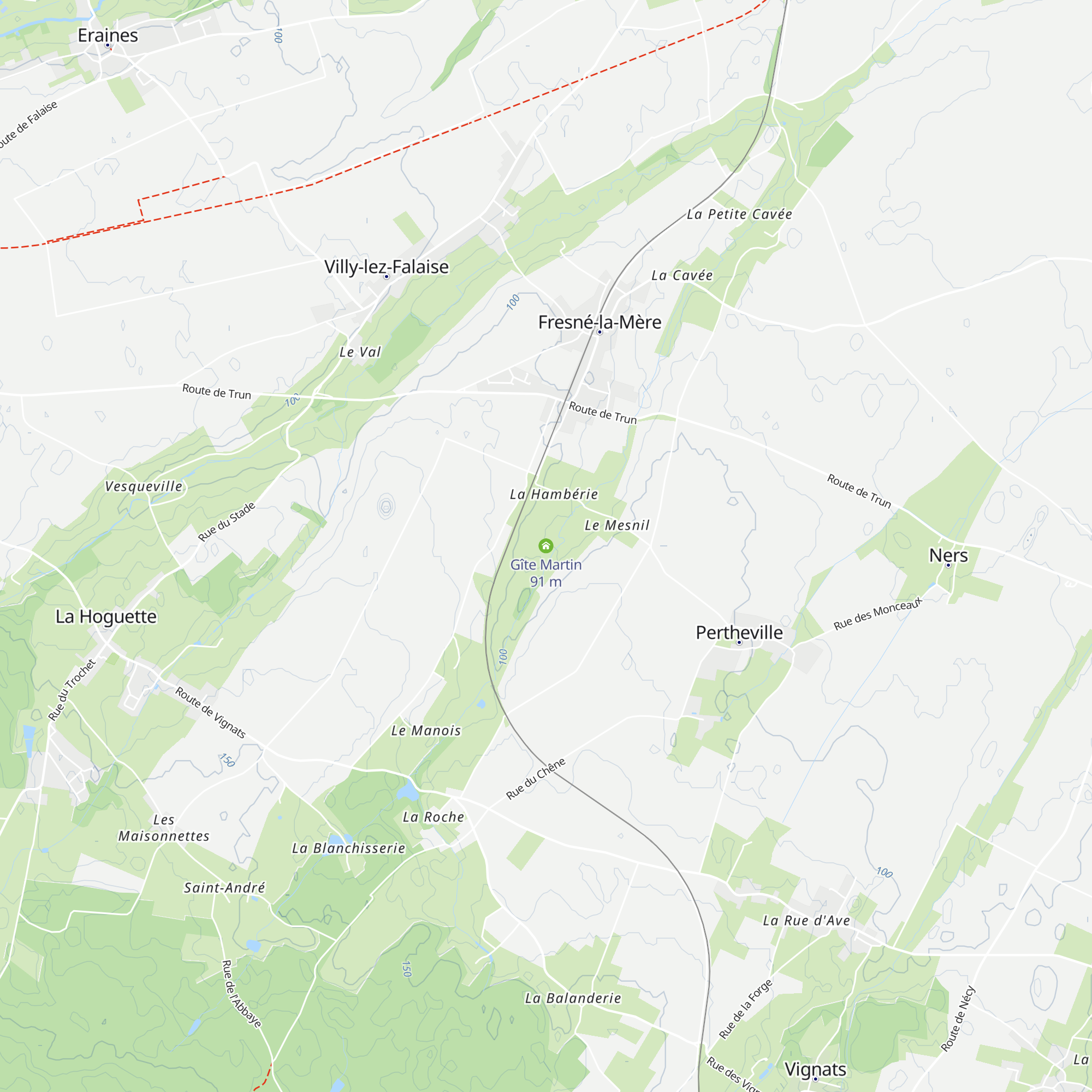 Gîte Martin map