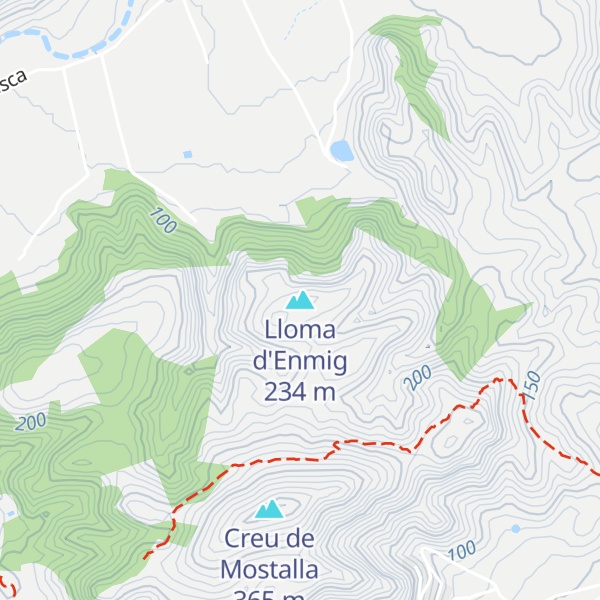 Map of Lloma d'Enmig