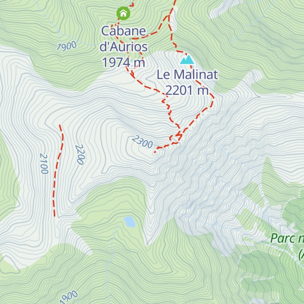 Map of Pic du Cabaliros