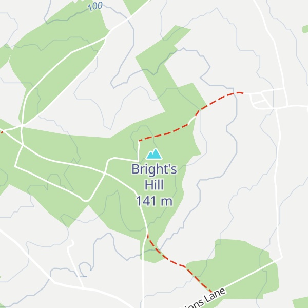 Map of Bright's Hill
