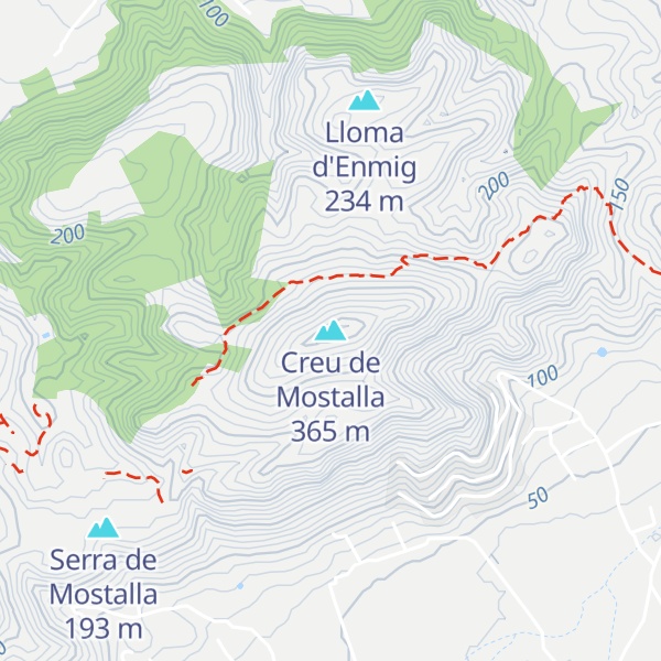 Map of Creu de Mostalla