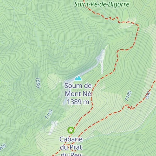 Map of Soum de Mont Né