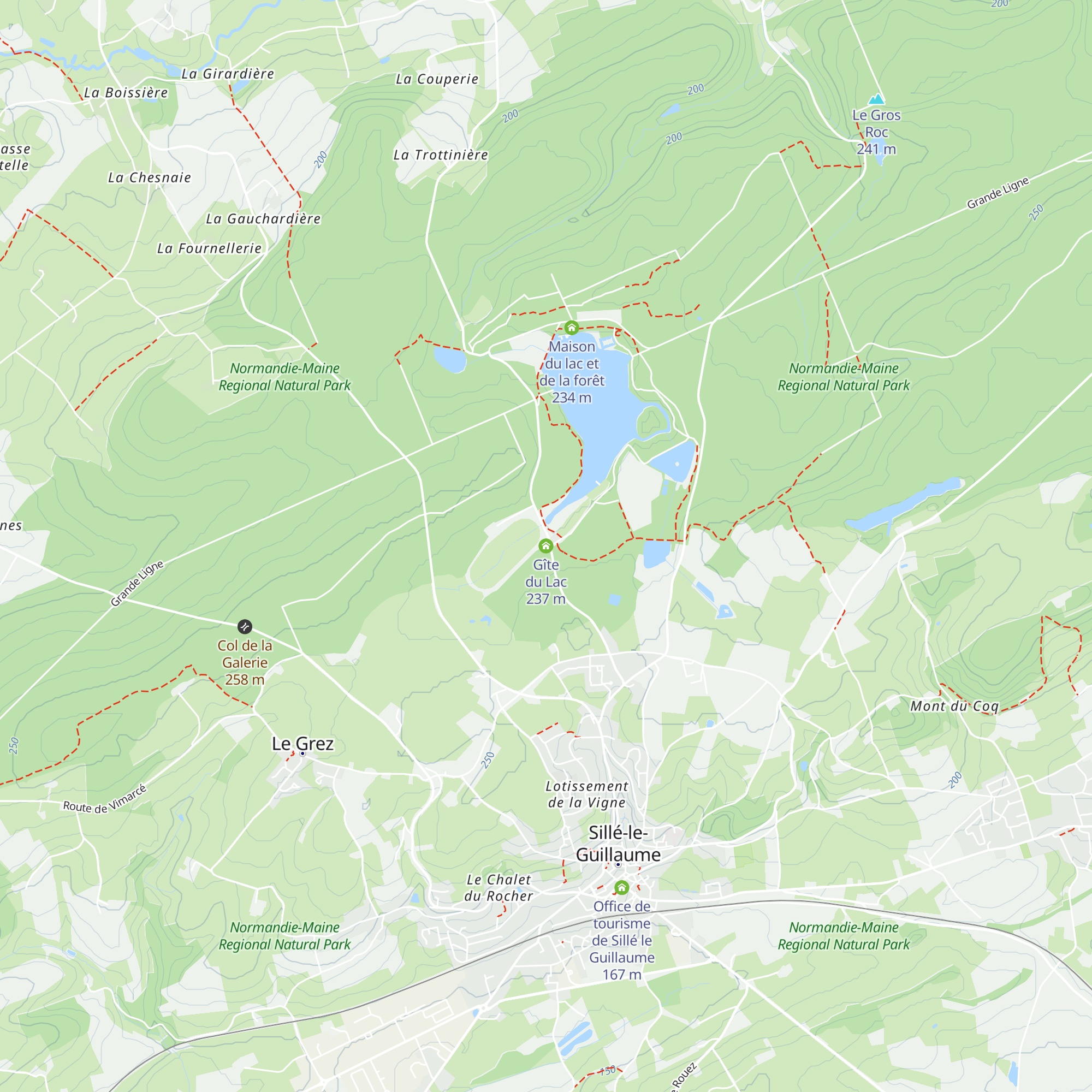 Gîte du Lac map