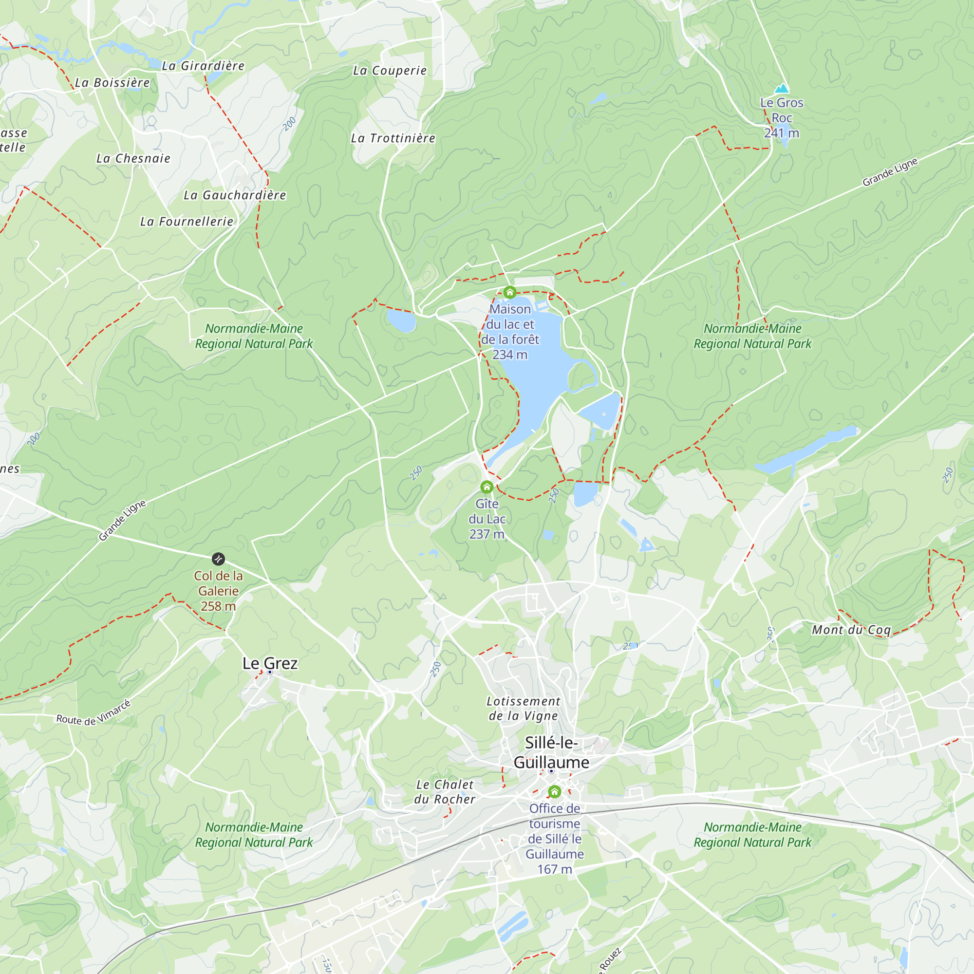 Gîte du Lac map