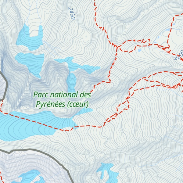 Map of Petit Vignemale