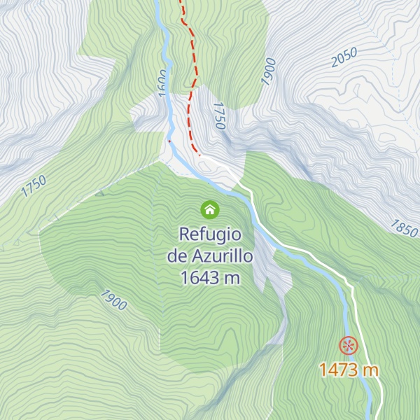 Map of Refugio de Azurillo