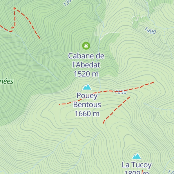 Map of Pouey Bentous