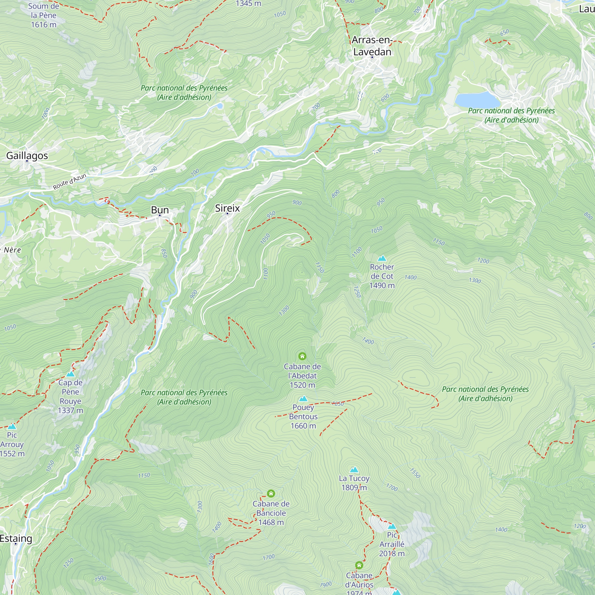 Cabane de La Curadère map