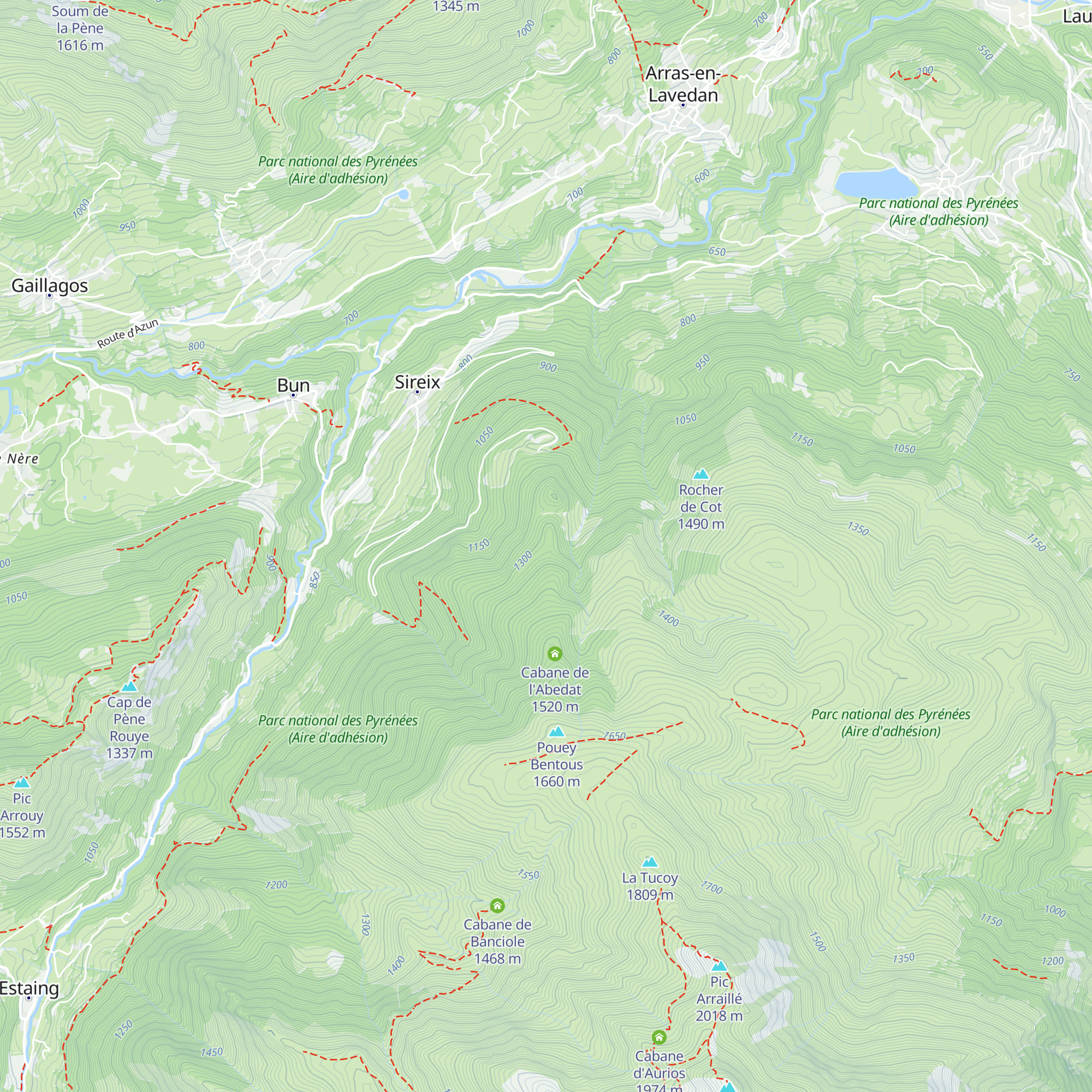 Cabane de La Curadère map