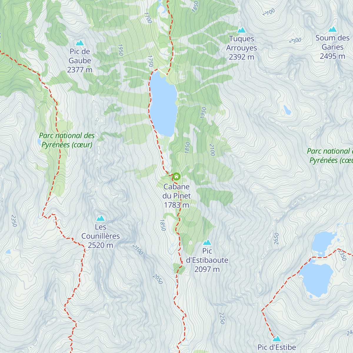 Cabane du Pinet map
