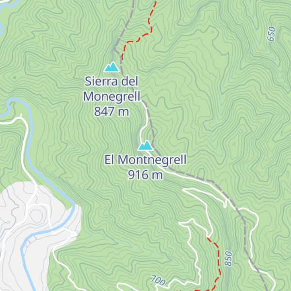 Map of El Montnegrell