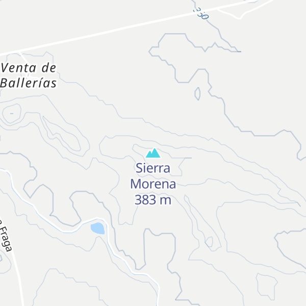 Map of Sierra Morena