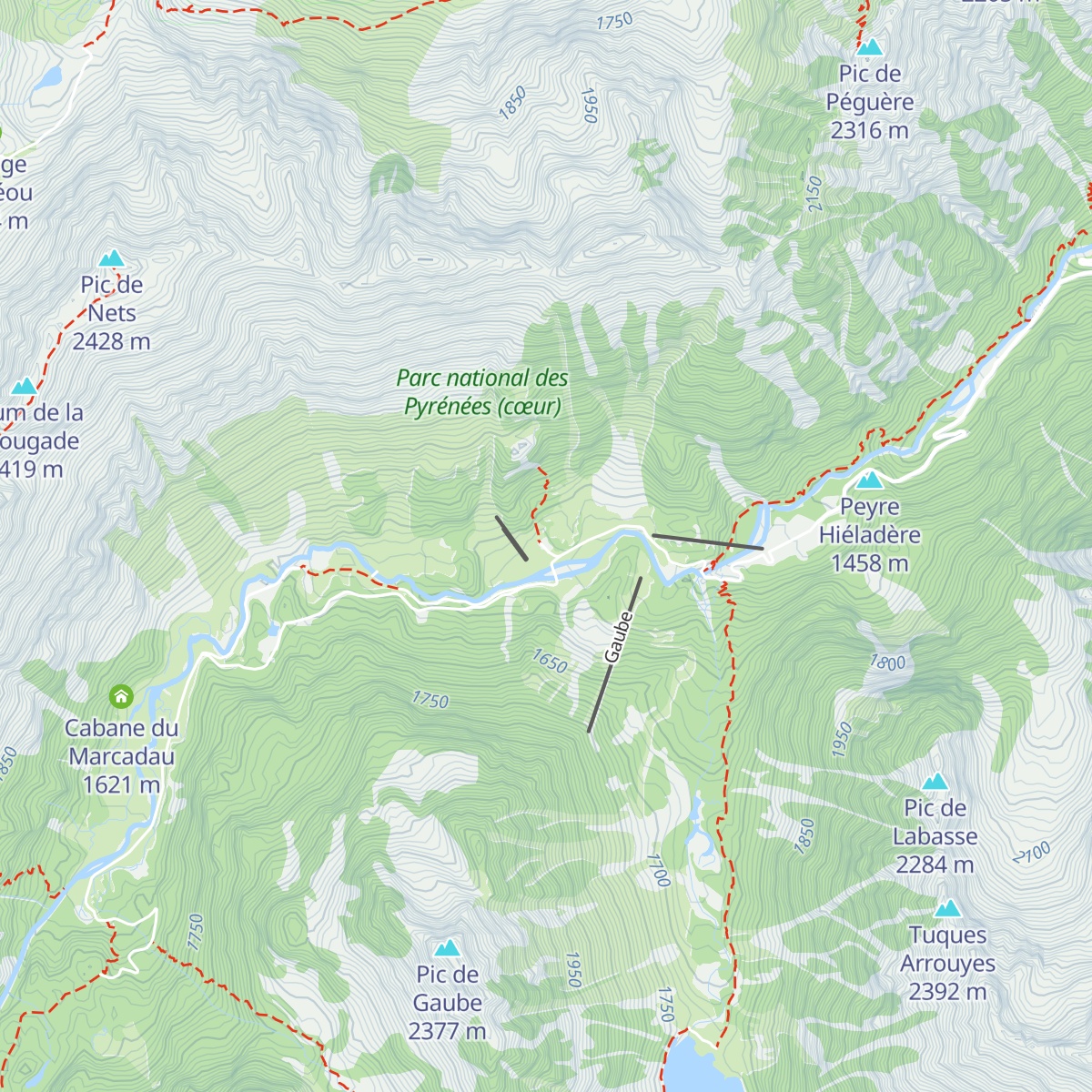 Chalet du Clot map