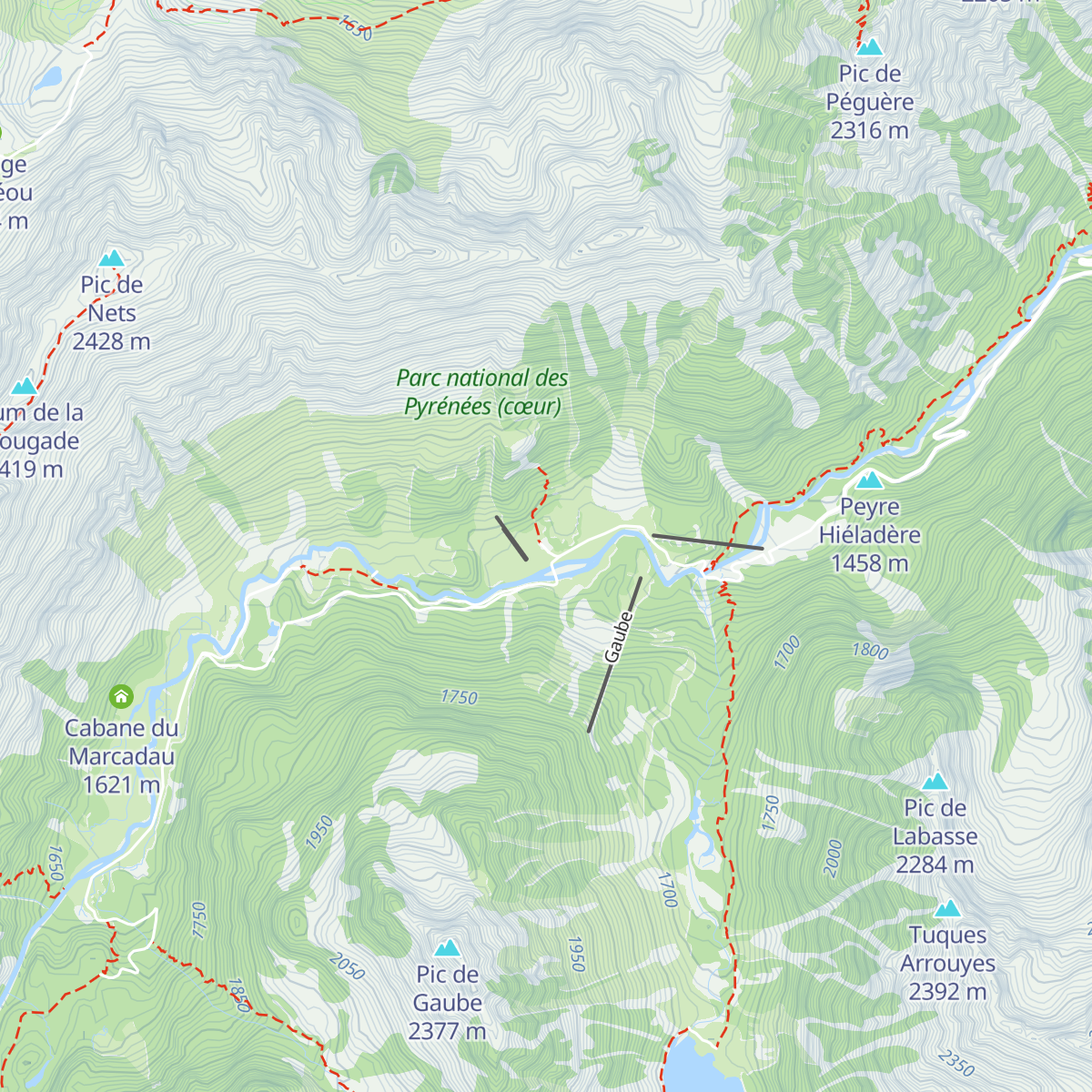 Chalet du Clot map