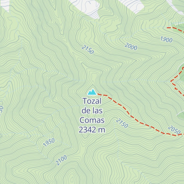 Map of Tozal de las Comas
