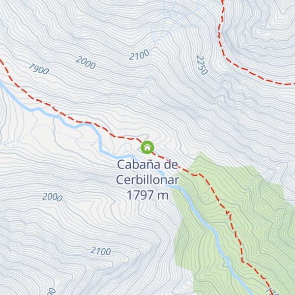 Map of Cabaña de Cerbillonar