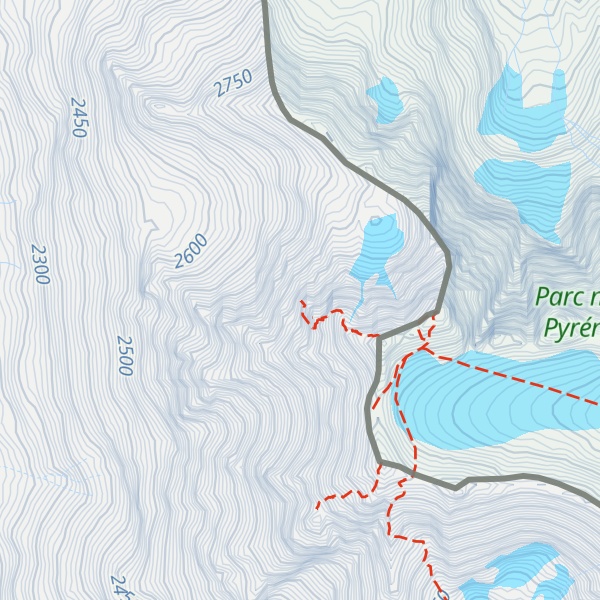 Map of Aguja Inferior Clot de la Hount