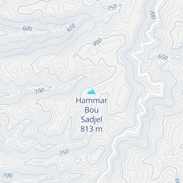 Map of Hammar Bou Sadjel