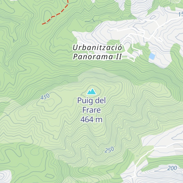 Map of Puig del Frare